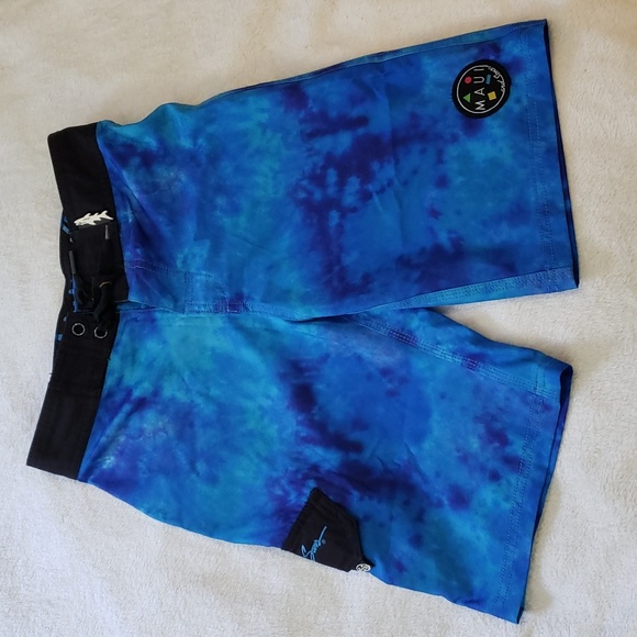 Maui and Sons Swim Maui And Sons Blue Tie Dye Board Shorts Poshmark